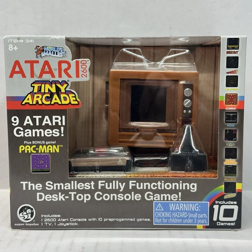 Tiny Arcade Atari 2600 Smallest Desk-Top Video‎ Game Console New